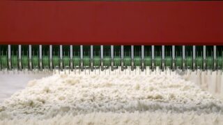 Cotton,Spinning,Machine.,Detail,Of,Carding,Area