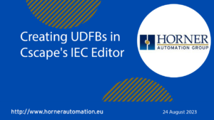 Creating UDFBs in Cscape's IEC Editor