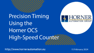 Precision Timing Using the Horner OCS High Speed Counter